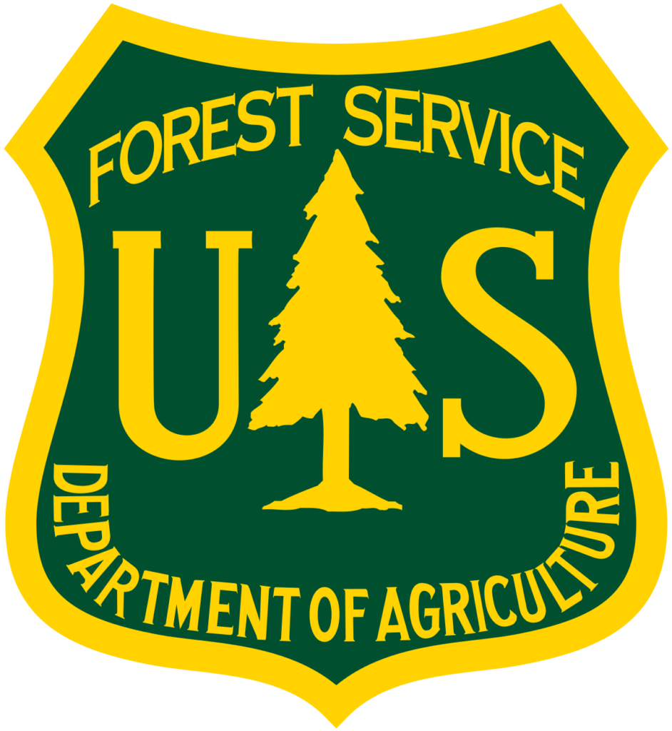 Logo dei programmi internazionali di servizio forestale degli Stati Uniti (USFS IP)